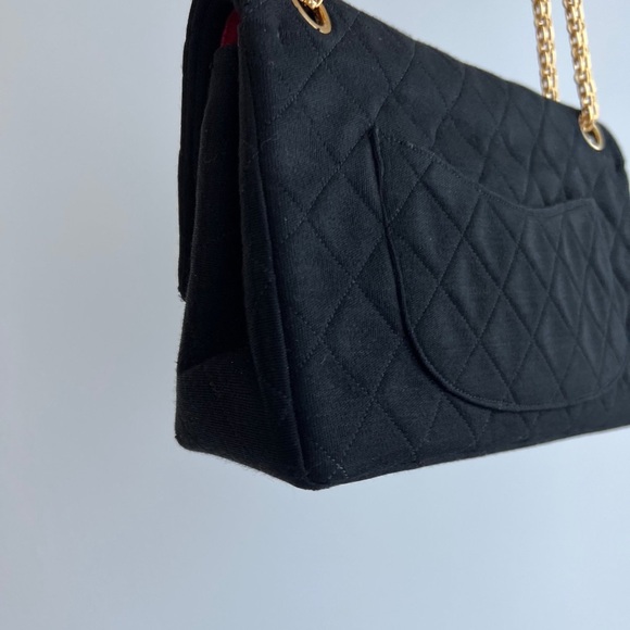 Chanel Medium Jersey 24 Kt Double Flap Bag - Picture 5 of 16